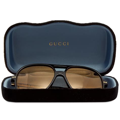 gucci large aviator sunglasses|gucci sunglasses aviator discount.